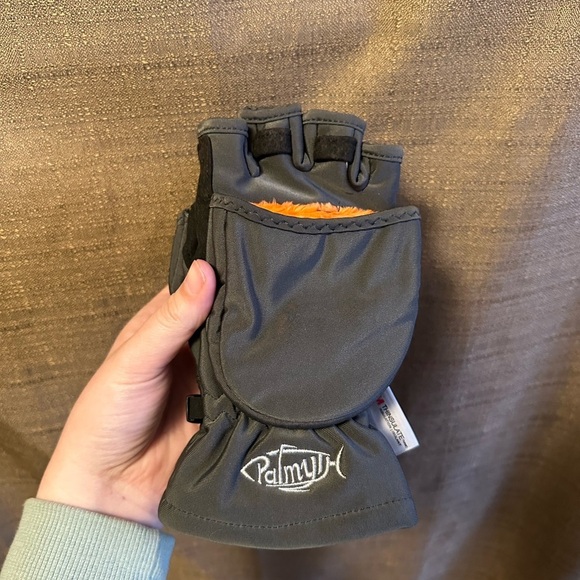 NWOT Palmyth Fishing Gloves Mittens Flip Fingerless Mitt Thinsulate 3M Size XS - Picture 3 of 5